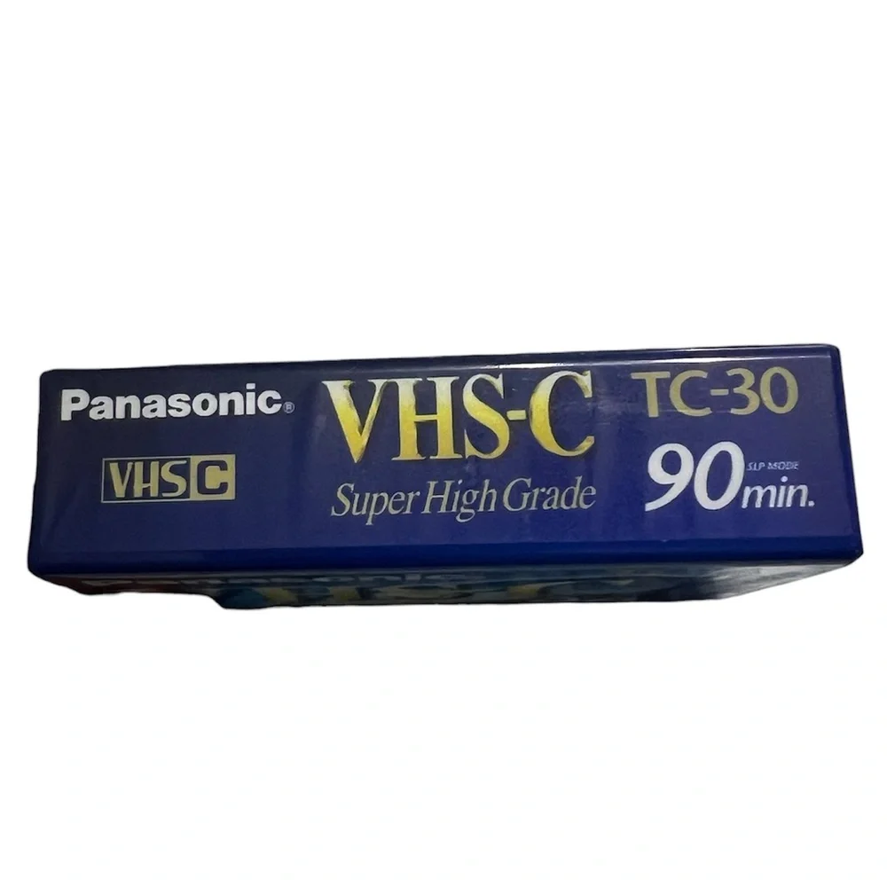 Panasonic VHS-C TC-30 Super High Grade 90 Min Blank Tape - New Sealed...